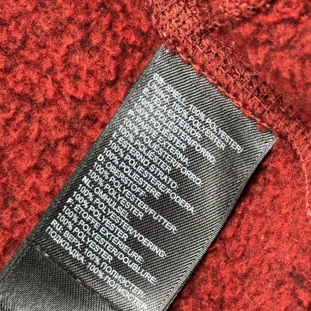 The North Face Jacket Mens XL Red Gordon Lyons Full Zip Fleece Outdoor Hiking - Picture 4 of 12